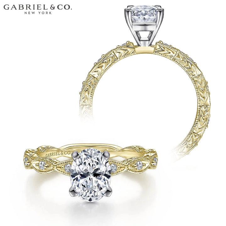 1.00ctr-3.00ctr Oval Cut Lab Grown Diamond Ring