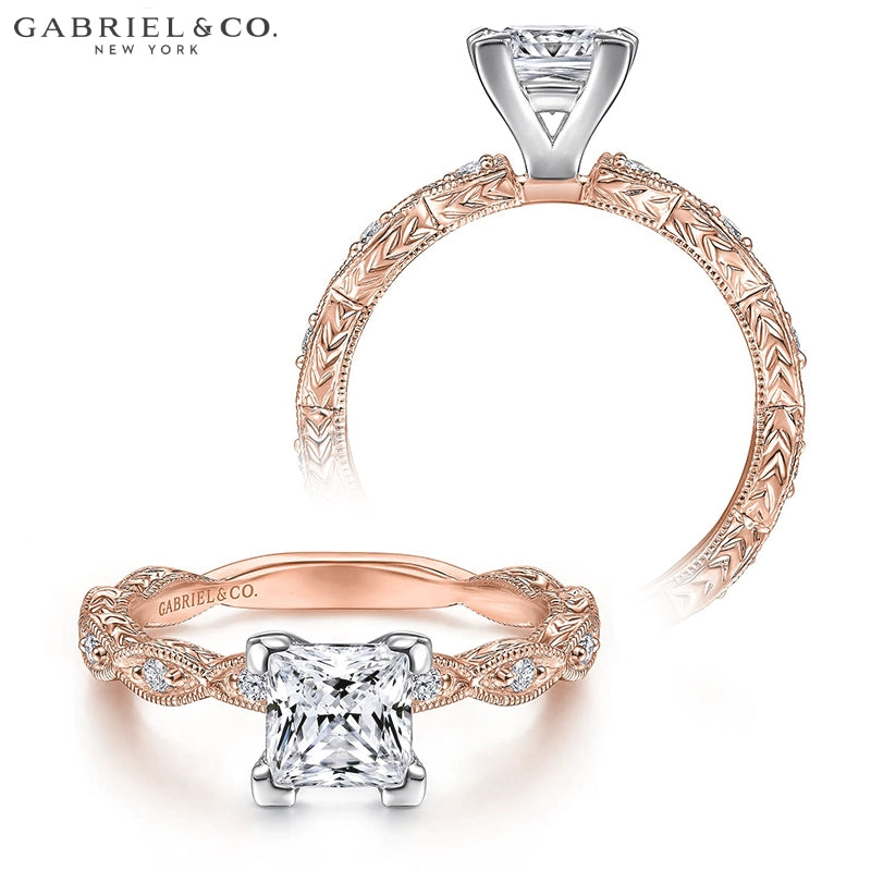 1.25ctr-2.50ctr Princess Cut Lab Grown Diamond Ring