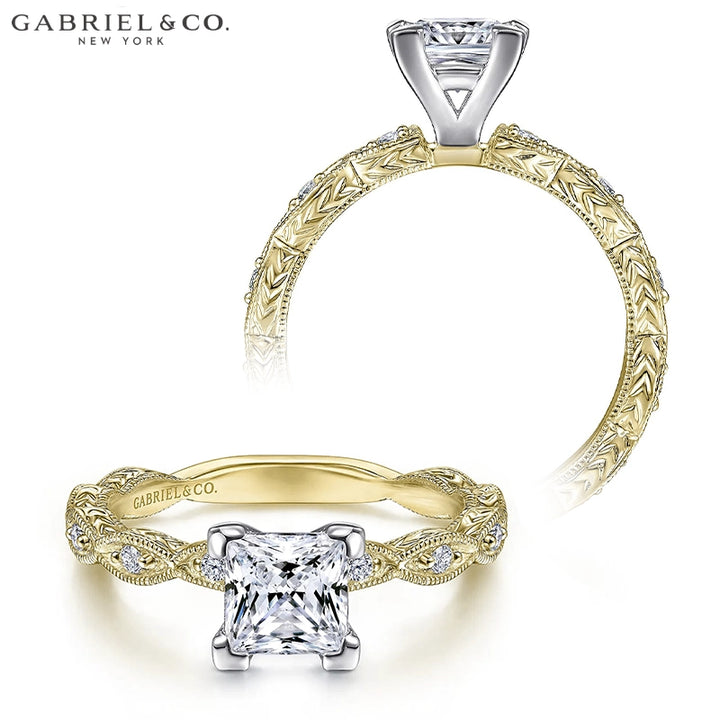 1.00ctr-3.00ctr Princess Cut Lab Grown Diamond Ring