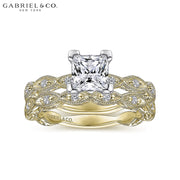 0.75ctr-1.50ctr Princess Cut Diamond Customizable Ring