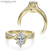 0.75ctr-1.50ctr Marquise Cut Diamond Customizable Ring