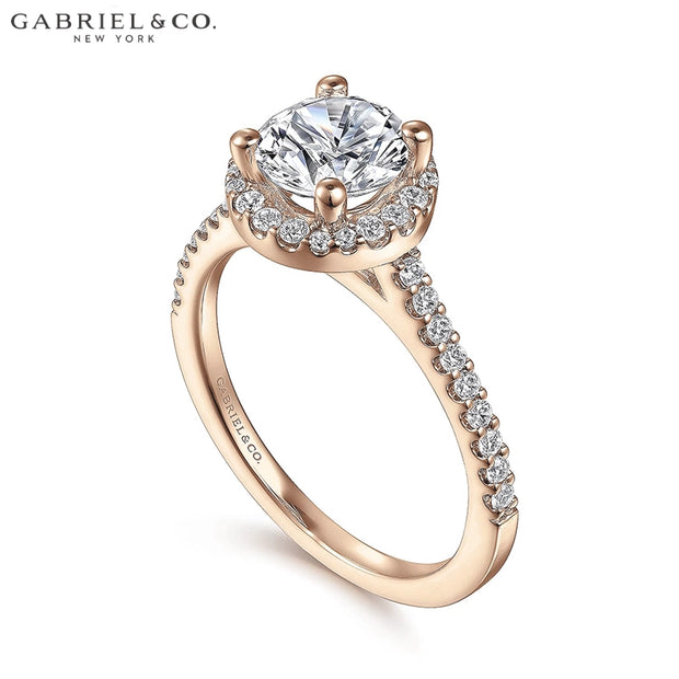 0.75ctr 1.50ctr Round Cut Diamond Customizable Ring Heinrichs