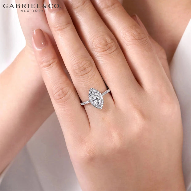 1.42ctw Marquise Cut Lab Grown Diamond Ring