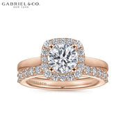 0.75ctr-1.50ctr Round Cut Diamond Customizable Ring