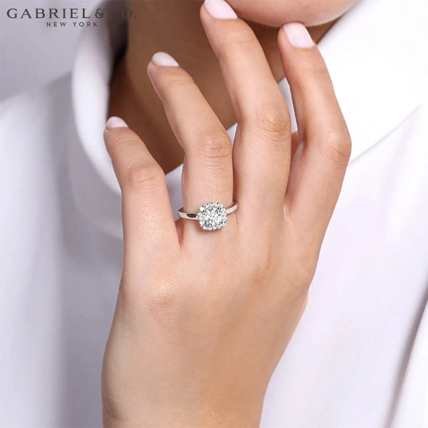 1.30ctw Round Cut Lab Grown Diamond Ring