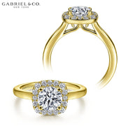 0.75ctr-1.50ctr Round Cut Diamond Customizable Ring