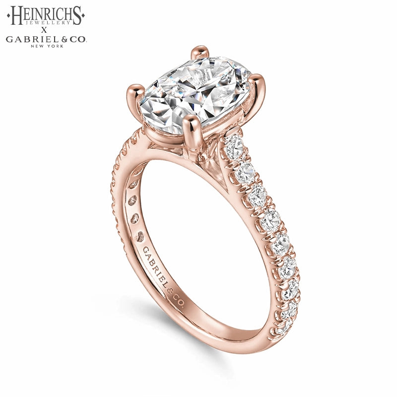 1.50ctr-3.00ctr Oval Cut Lab Grown Diamond Ring
