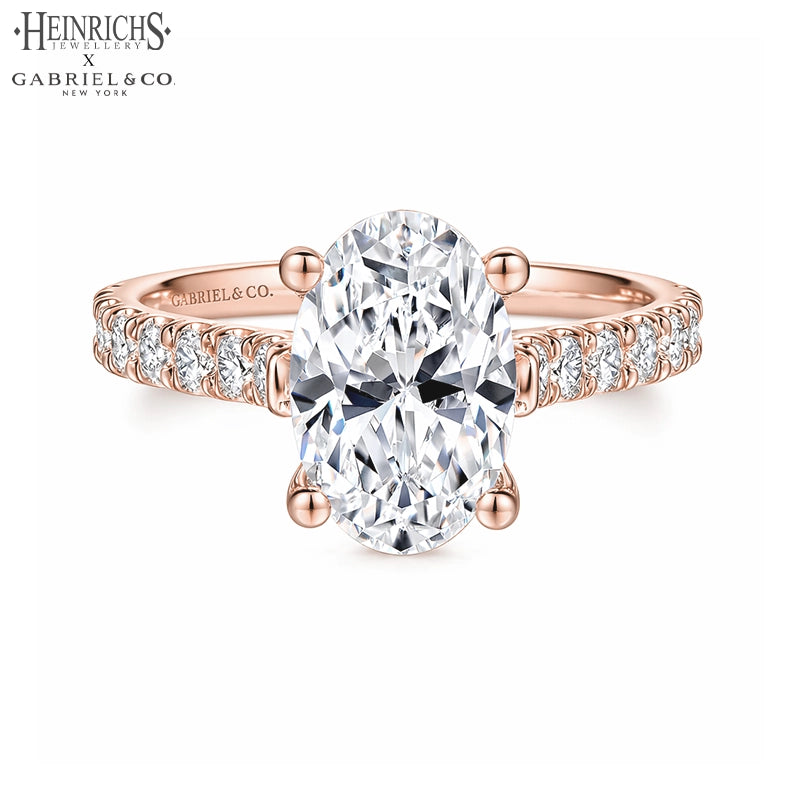 1.50ctr-3.00ctr Oval Cut Lab Grown Diamond Ring