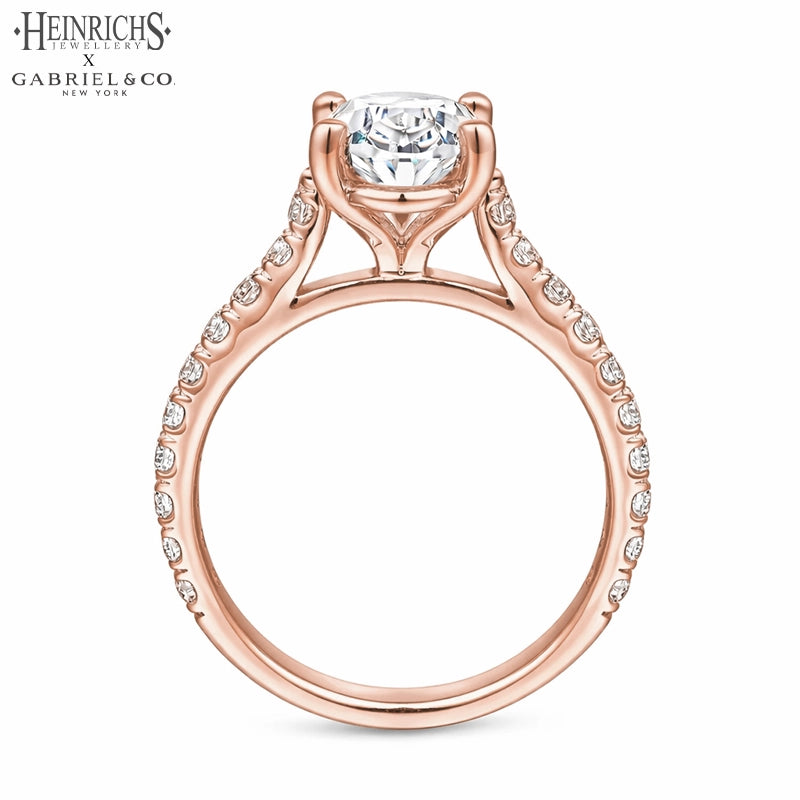 1.50ctr-3.00ctr Oval Cut Lab Grown Diamond Ring