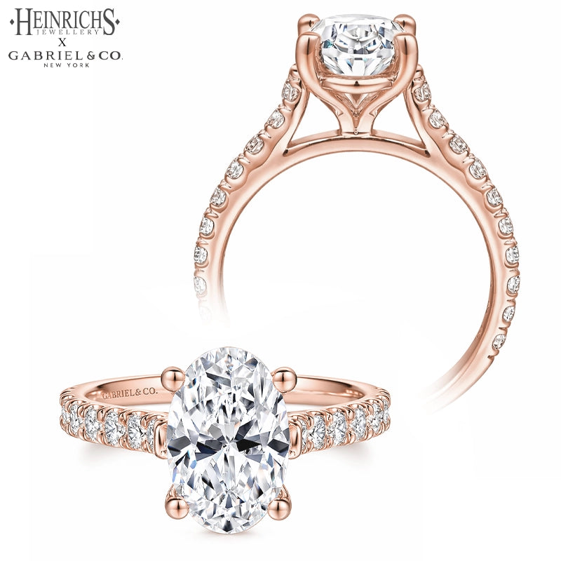 1.50ctr-3.00ctr Oval Cut Lab Grown Diamond Ring