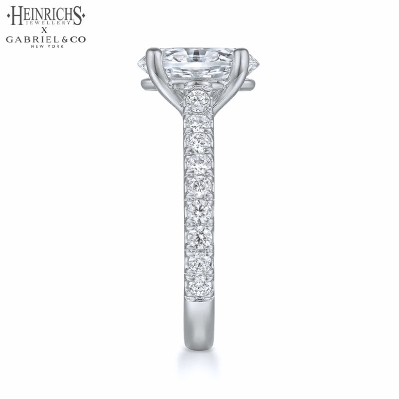1.50ctr-3.00ctr Oval Cut Lab Grown Diamond Ring