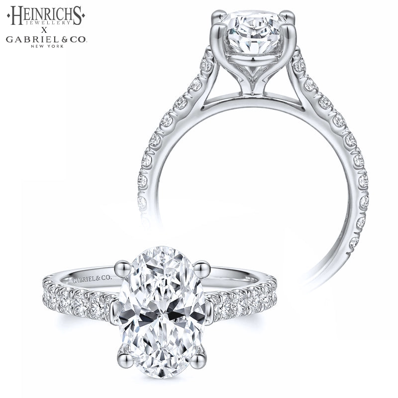 1.50ctr-3.00ctr Oval Cut Lab Grown Diamond Ring Tailor Made