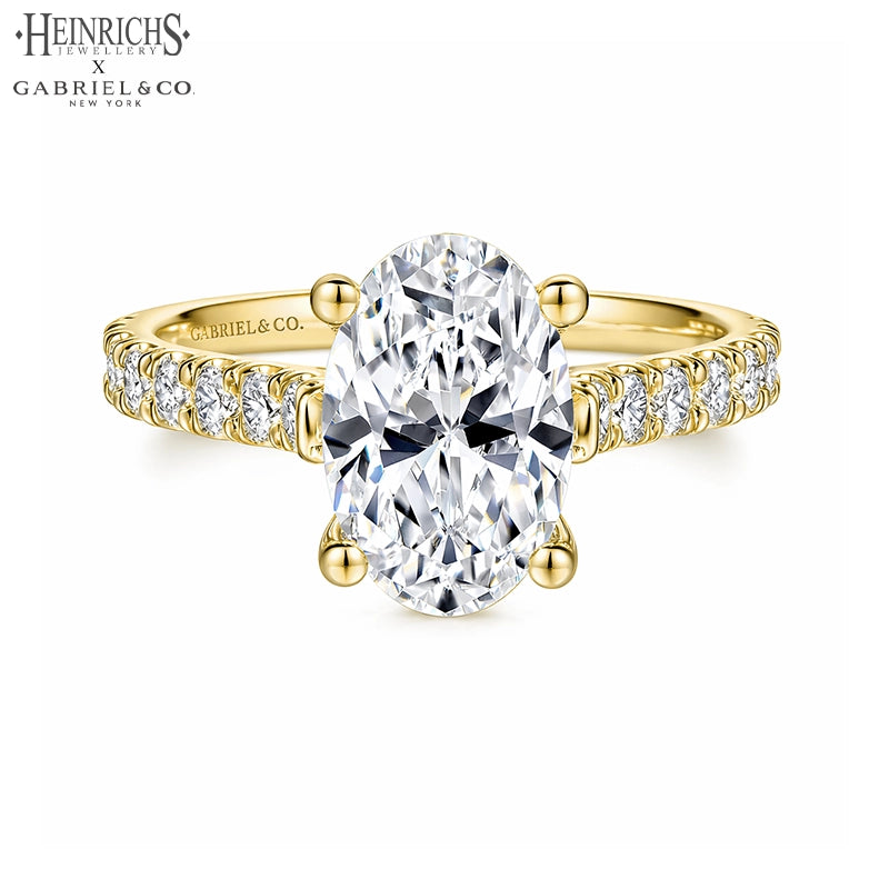 1.50ctr-3.00ctr Oval Cut Lab Grown Diamond Ring