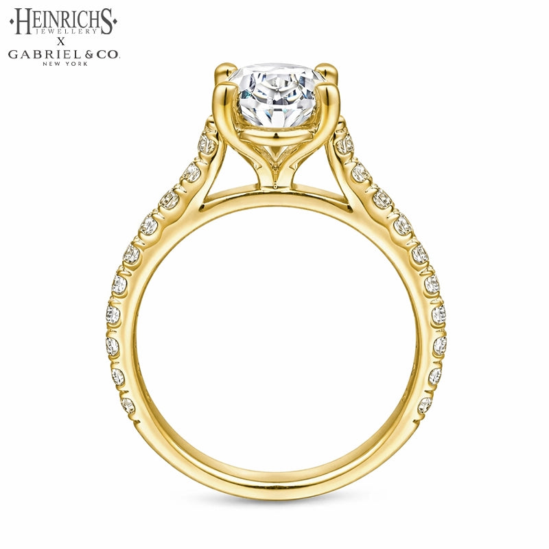 1.50ctr-3.00ctr Oval Cut Lab Grown Diamond Ring