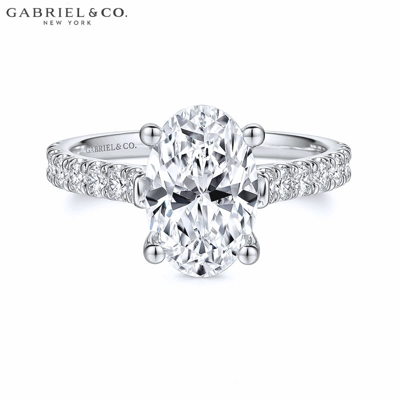 1.00ctr-2.00ctr Oval Cut Natural Diamond Ring