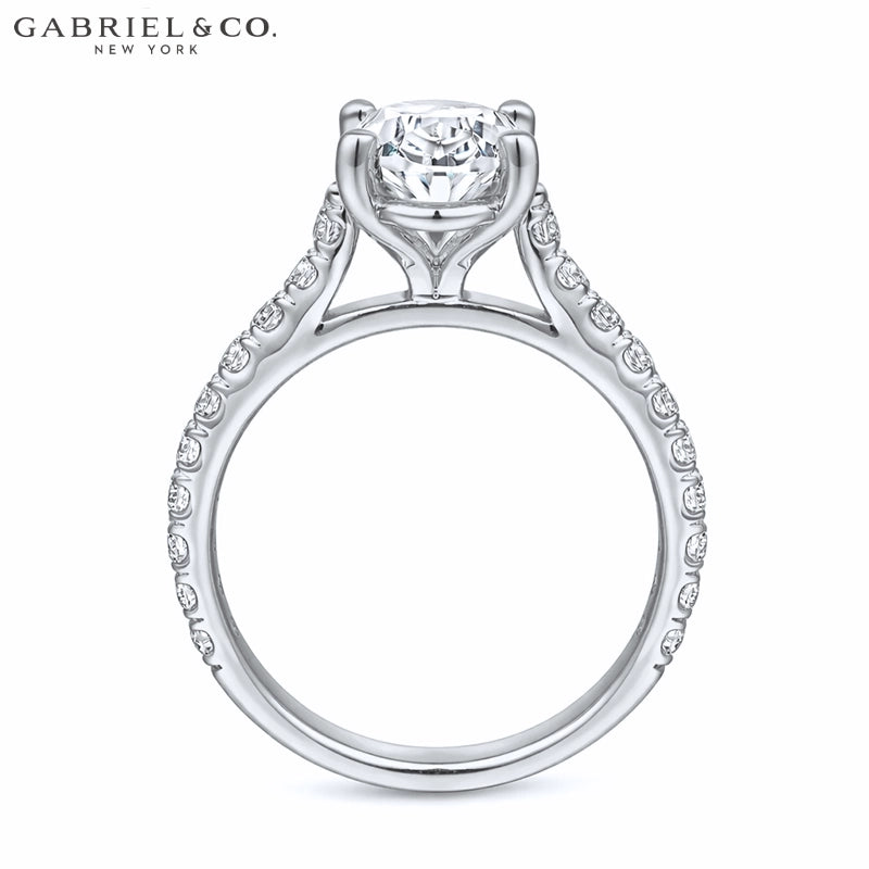 1.00ctr-2.00ctr Oval Cut Natural Diamond Ring