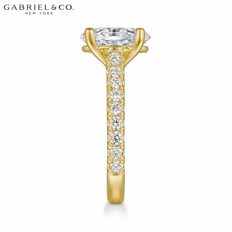 1.00ctr-2.00ctr Oval Cut Natural Diamond Ring