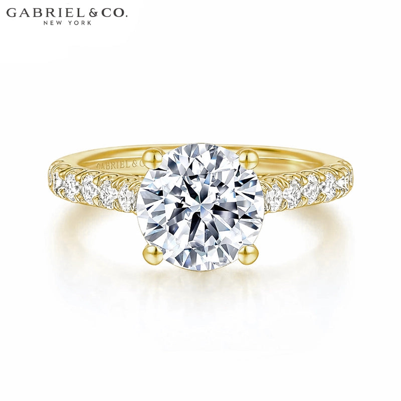 1.00ctr-2.00ctr Round Cut Natural Diamond Ring