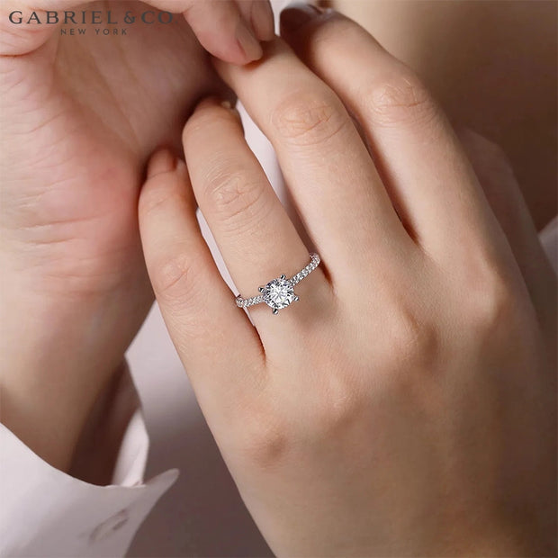1.35ctw Round Cut Lab Grown Diamond Ring