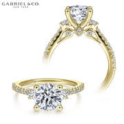 1.00ctr-3.00ctr Round Cut Lab Grown Diamond Ring