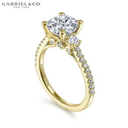 1.00ctr-3.00ctr Round Cut Lab Grown Diamond Ring