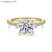 1.00ctr-3.00ctr Round Cut Lab Grown Diamond Ring