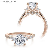 1.00ctr-3.00ctr Round Cut Lab Grown Diamond Ring