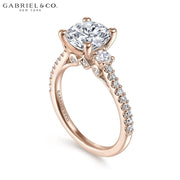 1.00ctr-3.00ctr Round Cut Lab Grown Diamond Ring