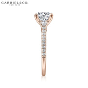 1.00ctr-3.00ctr Round Cut Lab Grown Diamond Ring