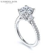1.00ctr-3.00ctr Round Cut Lab Grown Diamond Ring