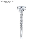 1.00ctr-3.00ctr Round Cut Lab Grown Diamond Ring