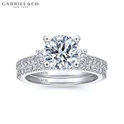 1.00ctr-3.00ctr Round Cut Lab Grown Diamond Ring