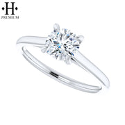 0.76cts Premium Round Cut Natural Diamond Ring