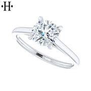 0.75ctr-1.25ctr Round Cut Natural Diamond Ring