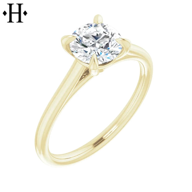 0.75ctr-1.25ctr Round Cut Natural Diamond Ring