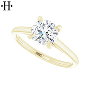 0.75ctr-1.25ctr Round Cut Natural Diamond Ring