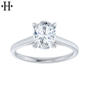 0.75ctr-1.25ctr Oval Cut Natural Diamond Ring