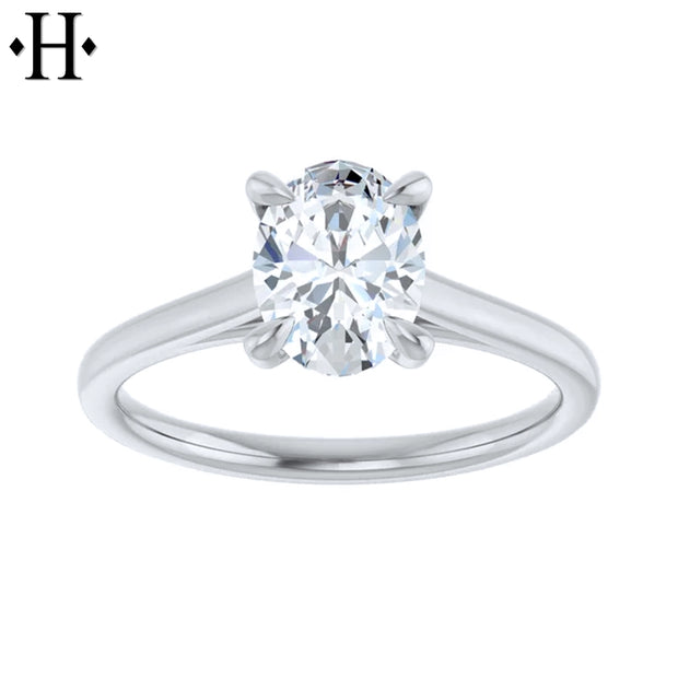 0.75ctr-1.25ctr Oval Cut Natural Diamond Ring