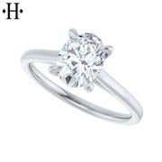 0.75ctr-1.25ctr Oval Cut Natural Diamond Ring