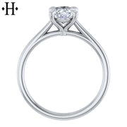 0.75ctr-1.25ctr Oval Cut Natural Diamond Ring
