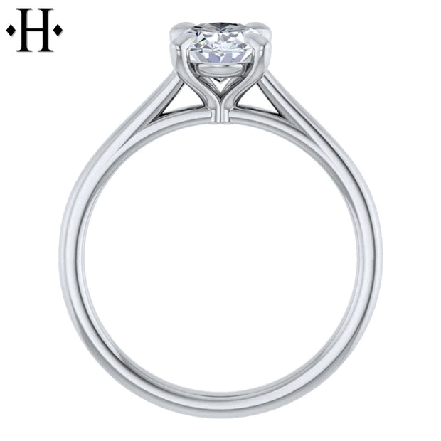 0.75ctr-1.25ctr Oval Cut Natural Diamond Ring