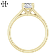 0.75ctr-1.25ctr Oval Cut Natural Diamond Ring