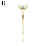 1.00ctw Oval Cut Lab Grown Diamond Ring