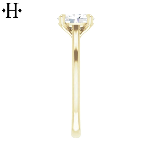 1.00ctw Oval Cut Lab Grown Diamond Ring