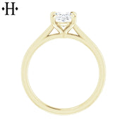1.00ctw Oval Cut Lab Grown Diamond Ring