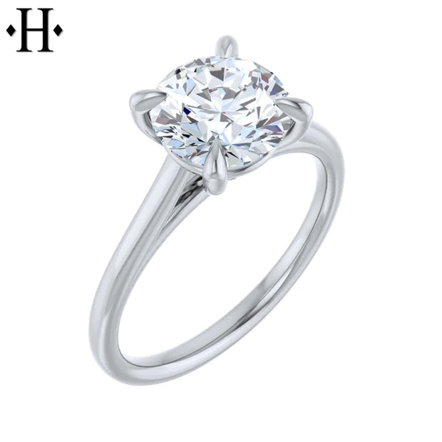 1.50ctr-2.00ctr Round Cut Natural Diamond Ring