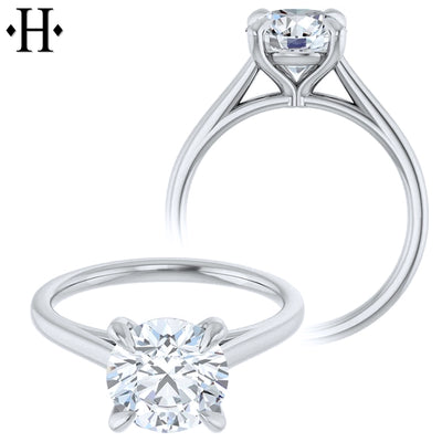 1.50ctr-2.00ctr Round Cut Natural Diamond Ring