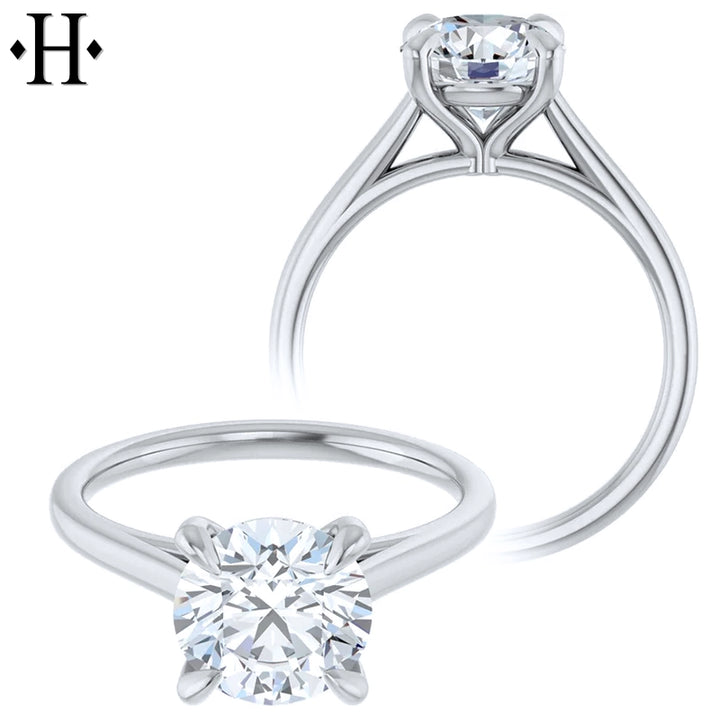 1.50ctr-2.00ctr Round Cut Natural Diamond Ring