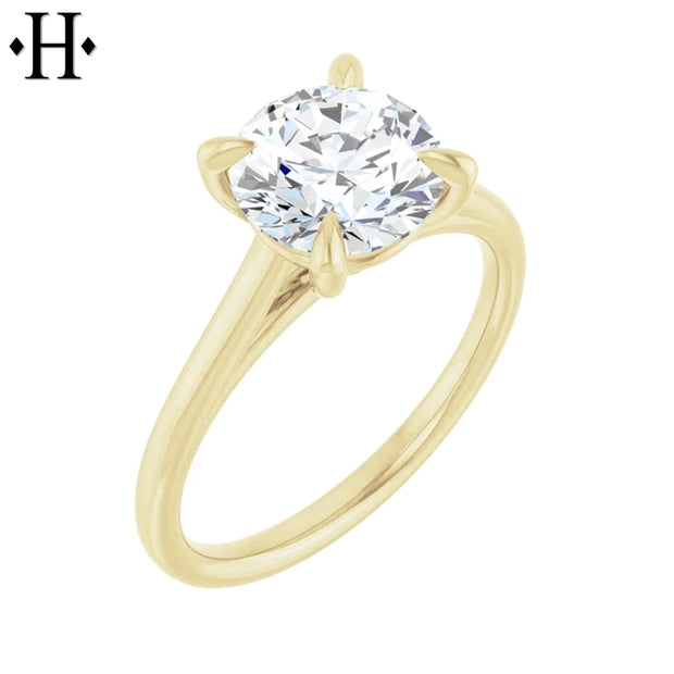 1.50ctr-2.00ctr Round Cut Natural Diamond Ring