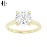 1.50ctr-2.00ctr Round Cut Natural Diamond Ring